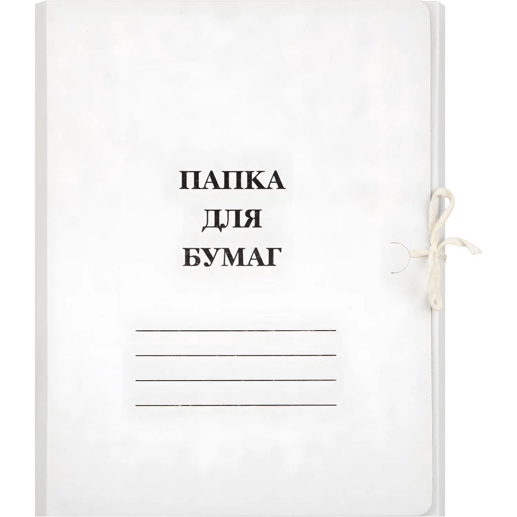 Папка с завязками 380г/м2, мелованная - Attache фото 2