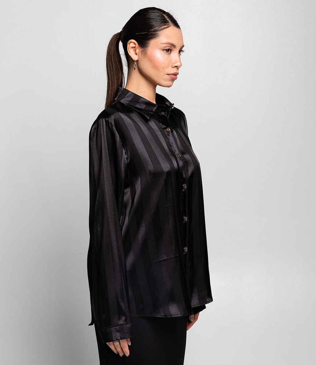 Рубашка #КТ8022 (1), чёрный - Dommod фото 2