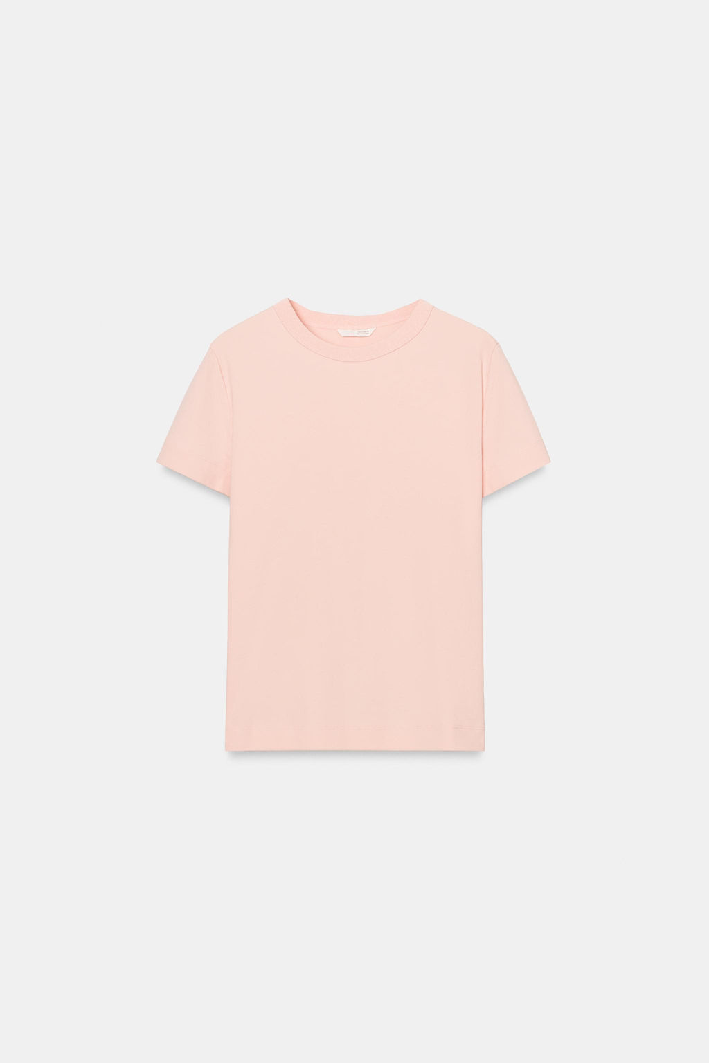CAMISETA INTERLOCK MANGA CORTA / Rosa pastel - Zara фото 5