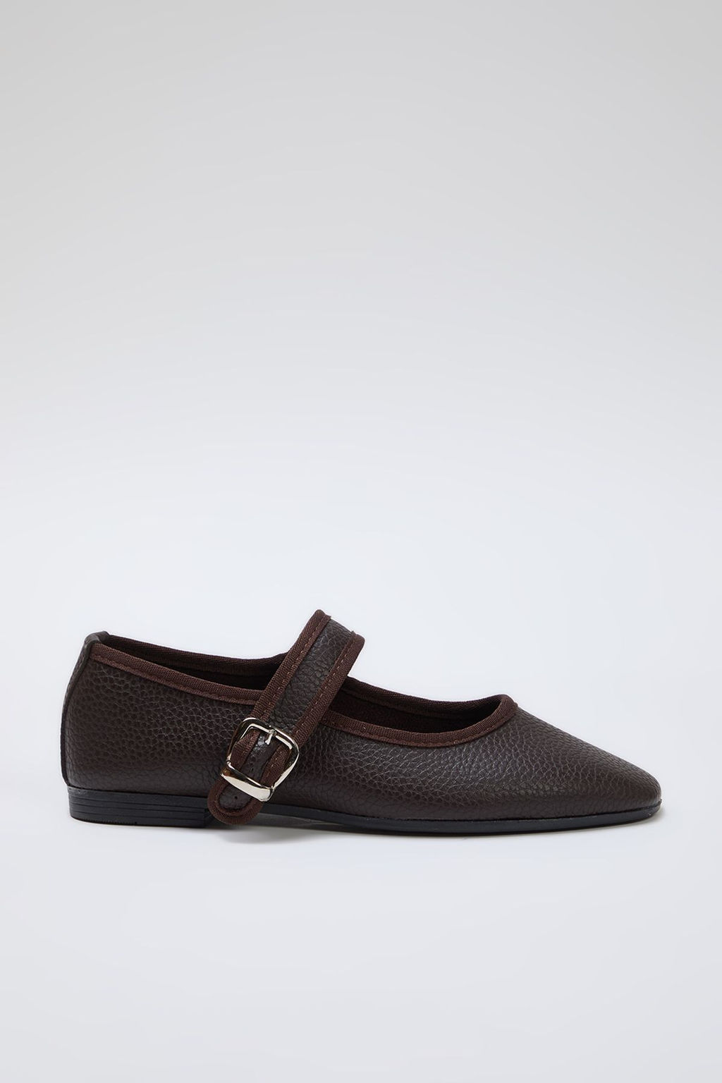 Trendyol Shoes Siyah Dokulu Mary Jane Tokal? Kad?n Badem Burun Babet TAKSS25BE00001 - Trendyolmilla фото 8