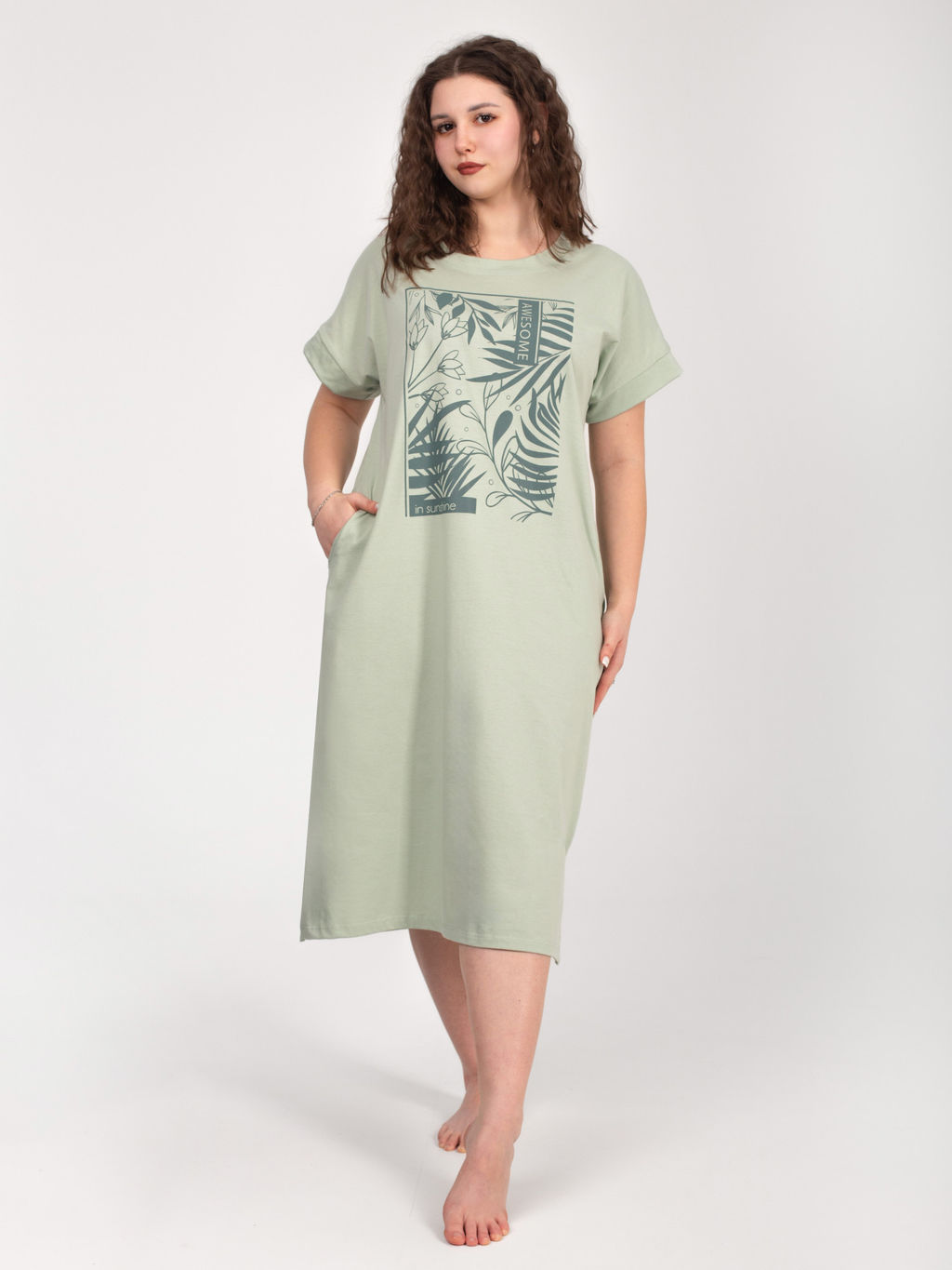 Платье женское кулирка "ГАРМОНИЯ" ШАЛФЕЙ
