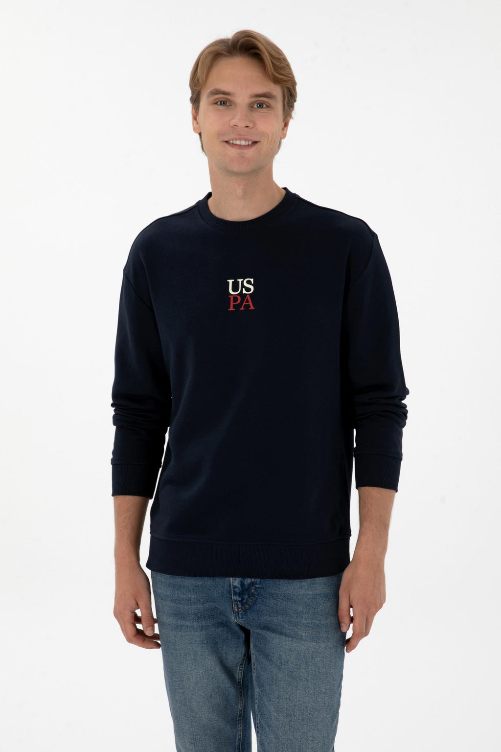Erkek Lacivert Basic Sweatshirt Sepette S_rpriz _ndirim - U.s. polo assn фото 3