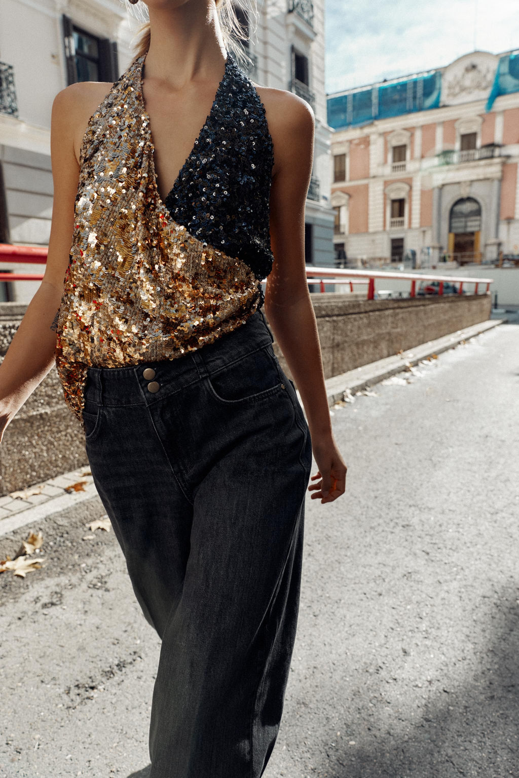 Z1975 WIDE-LEG HIGH-WAIST JEANS - Zara фото 5