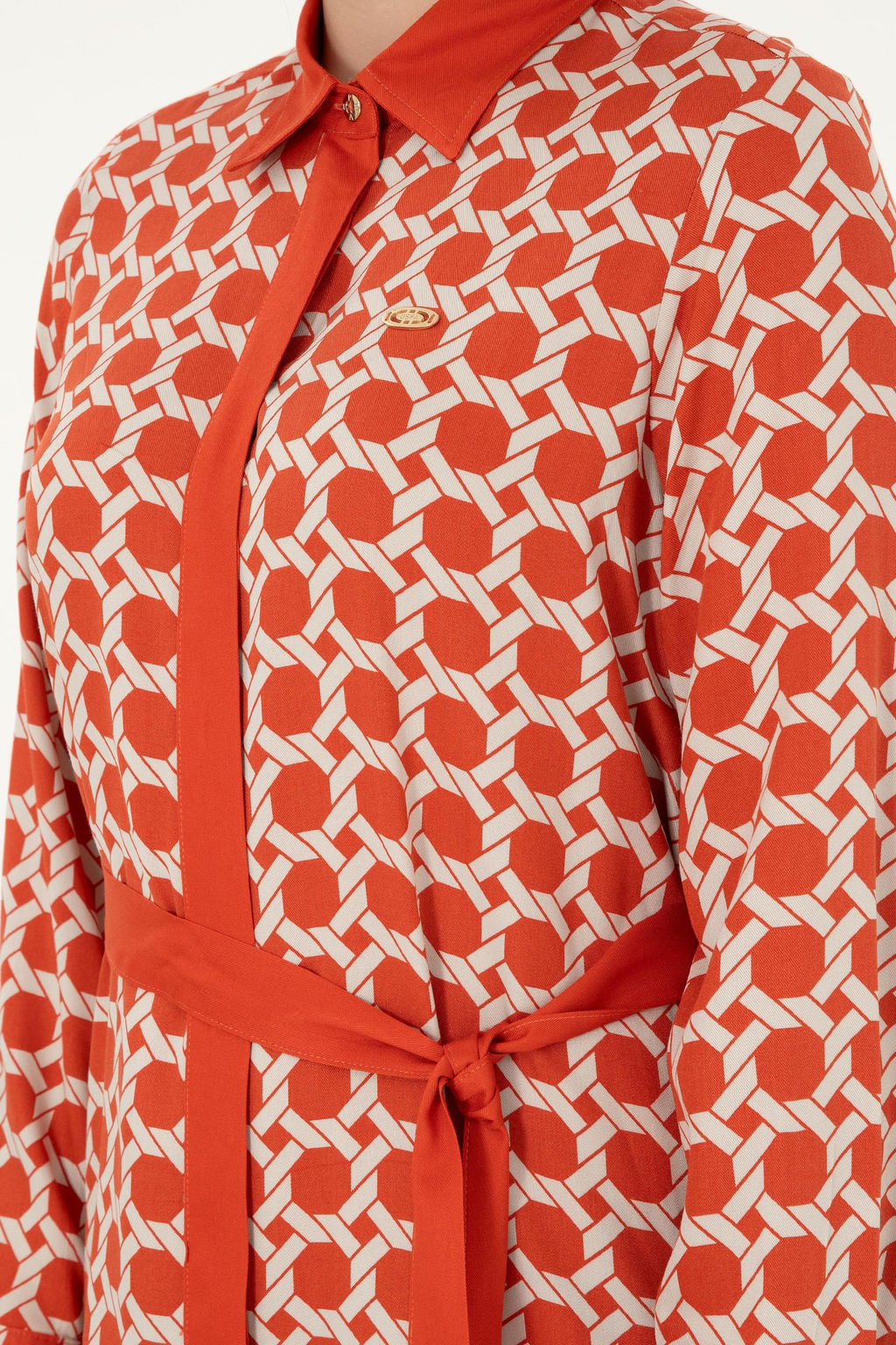 Женское тканое платье с плиткой Неожиданная скидка в корзине - U.s. polo assn фото 6