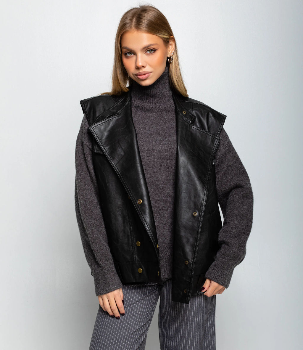 Жилет #КТ6366, чёрный