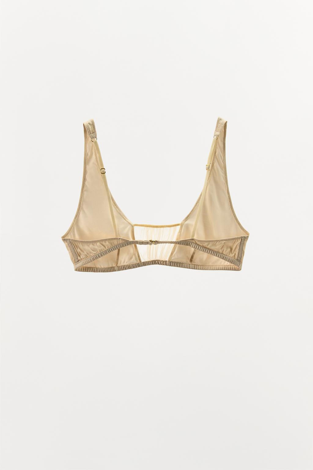 MESH SATIN BRALETTE - Zara фото 5