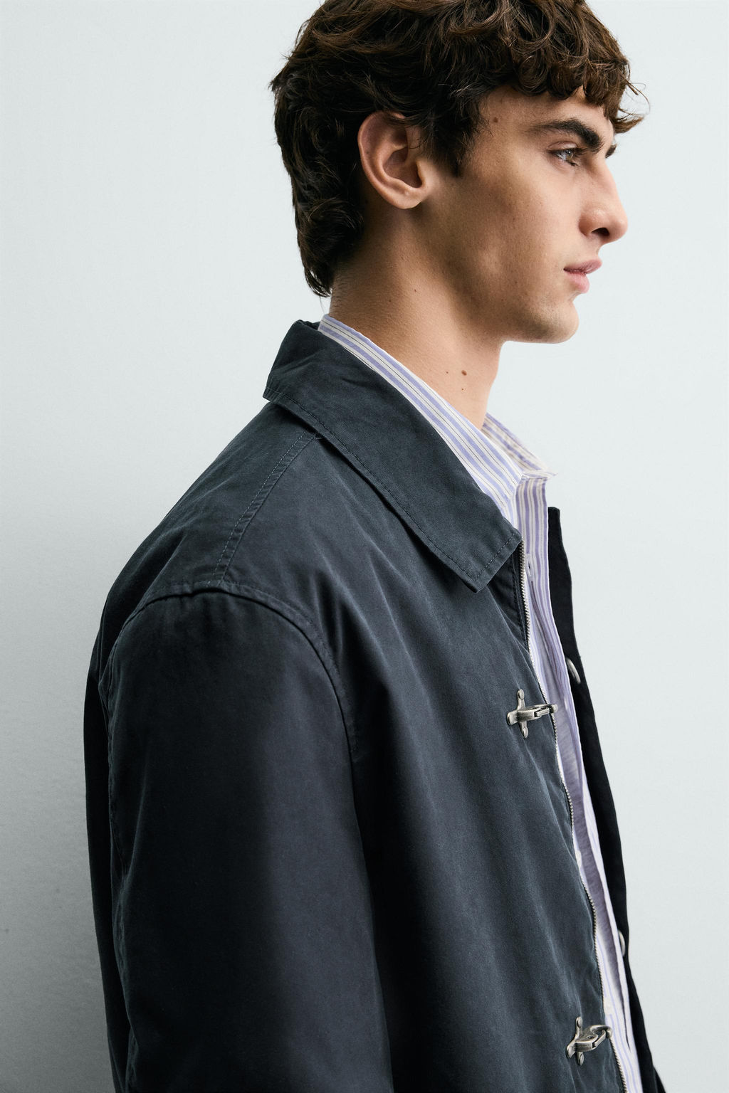 RELAXED FIT PARKA WITH FIREMAN CLASPS - Zara фото 7