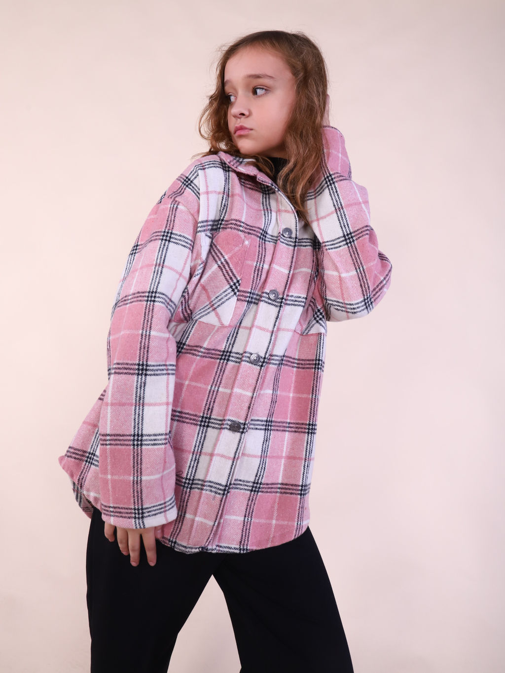 Рубашка Гранж коричневая клетка - Ладошки фото 51