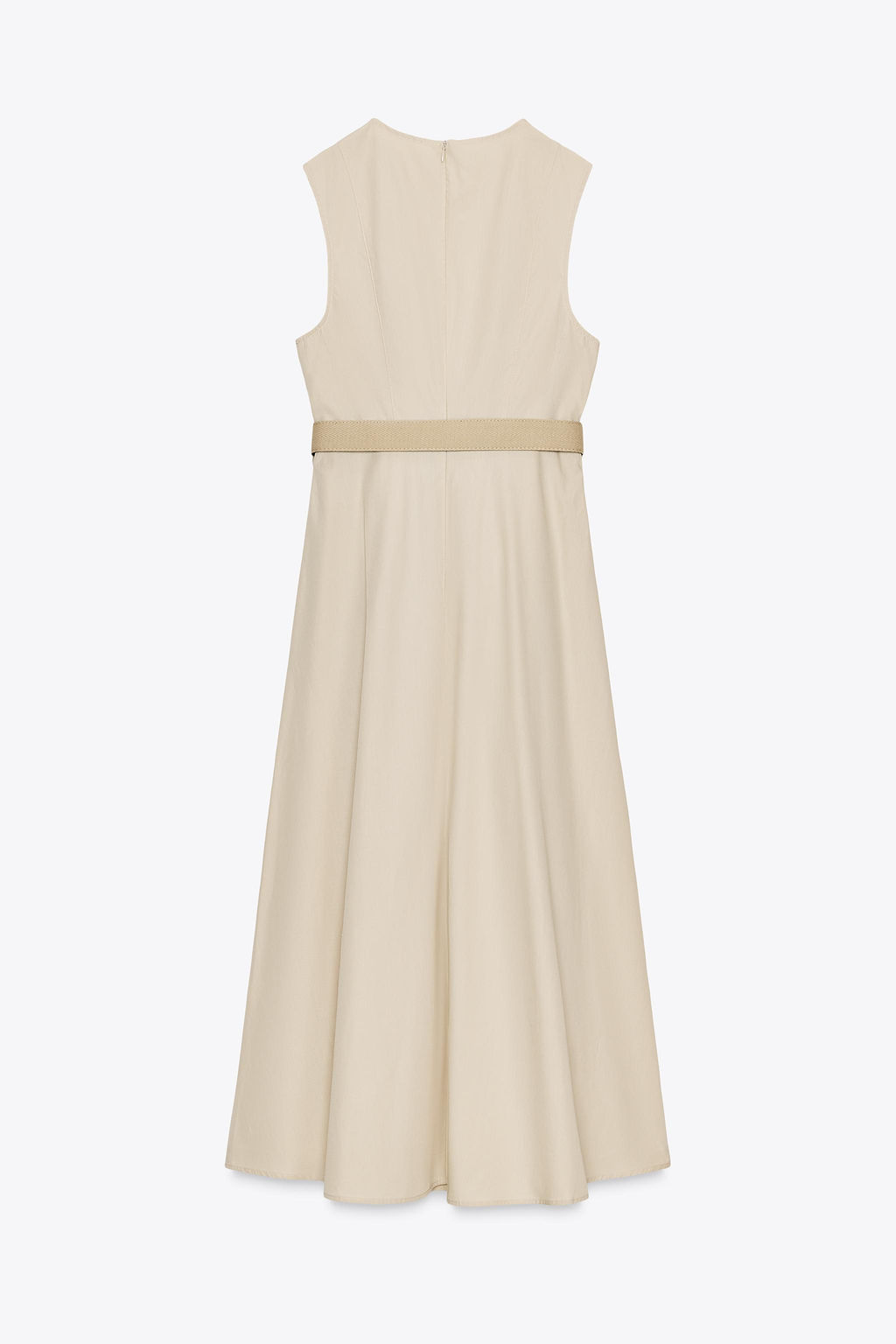 POPLIN MIDI DRESS WITH BELT - Zara фото 7