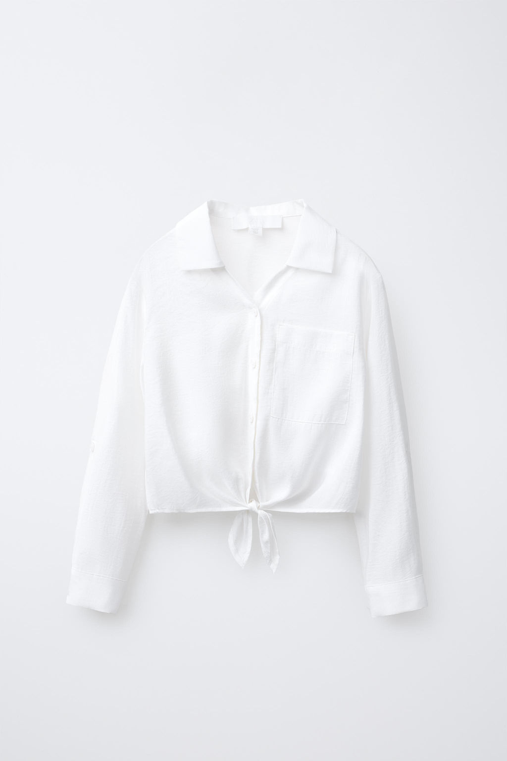 KNOTTED FLOWING SHIRT - Zara фото 2