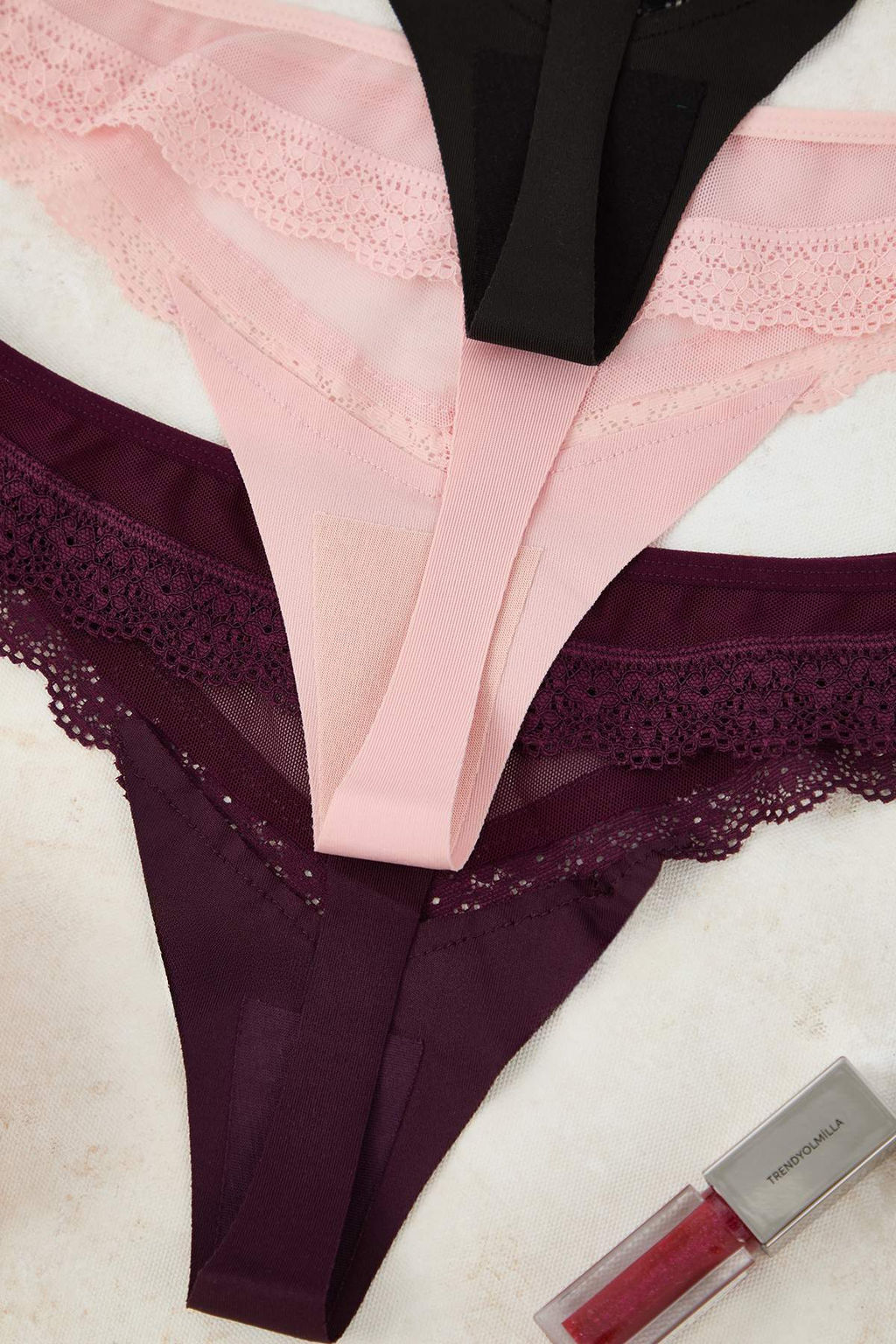 Cok Renkli 3lu Tul Bask?l? Tanga Kulot THMAW26KU00040 - Trendyolmilla фото 6