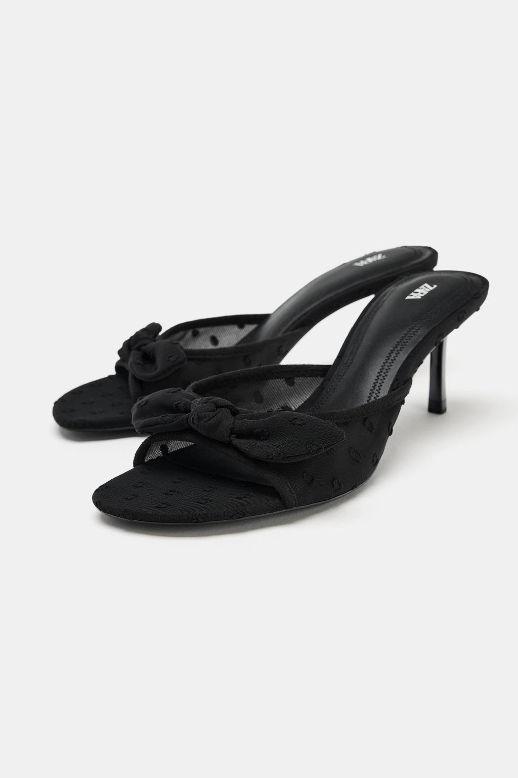 SANDALIA TAC?N MESH / Negro - Zara фото 3