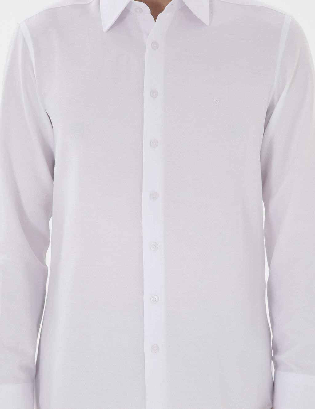 Beyaz Slim Fit Arm_rl_ Uzun Kollu G_mlek