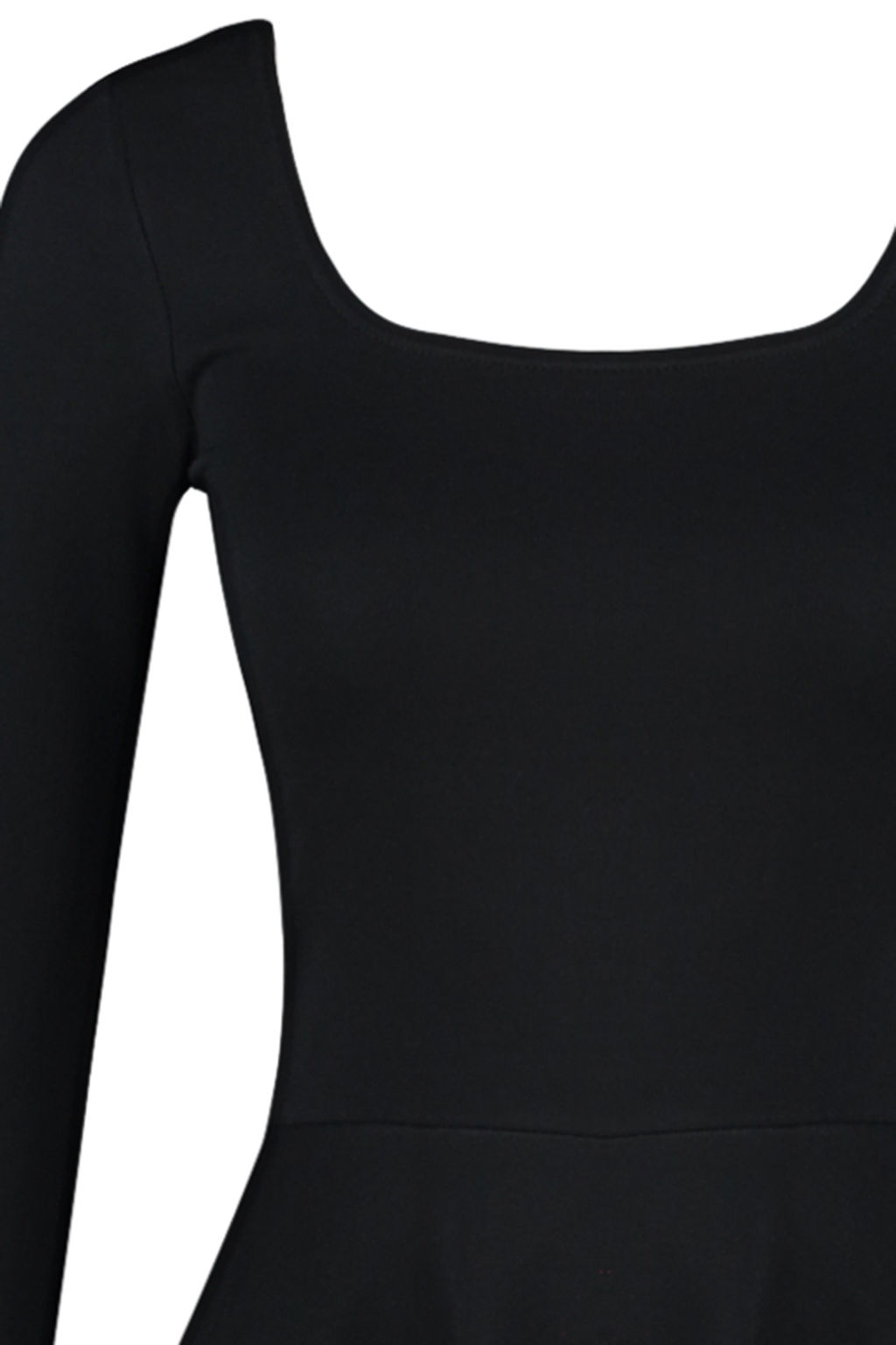 TRENDYOLMILLA Siyah Kare Yaka Etegi F?rf?rl? Bele Oturan Mini Orme Elbise TWOAW24EL00525 фото 8