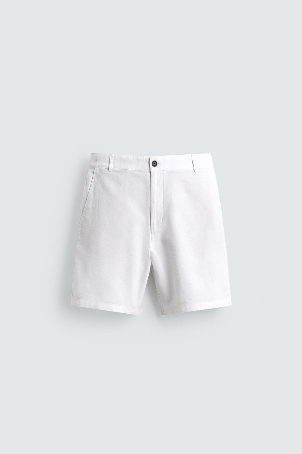 BERMUDA REGULAR FIT ESTRUCTURA / Blanco - Zara фото 7