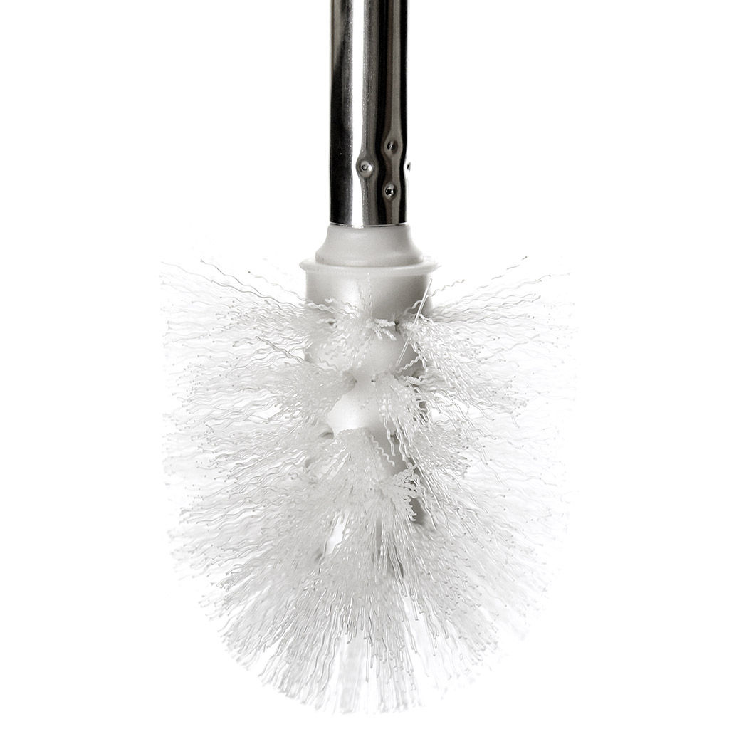 Ерш унитазный пластмассовый со съемной ручкой из нержавеющей стали "Колор" 49см, с подставкой д13см h11,5см, салатовый (Китай)