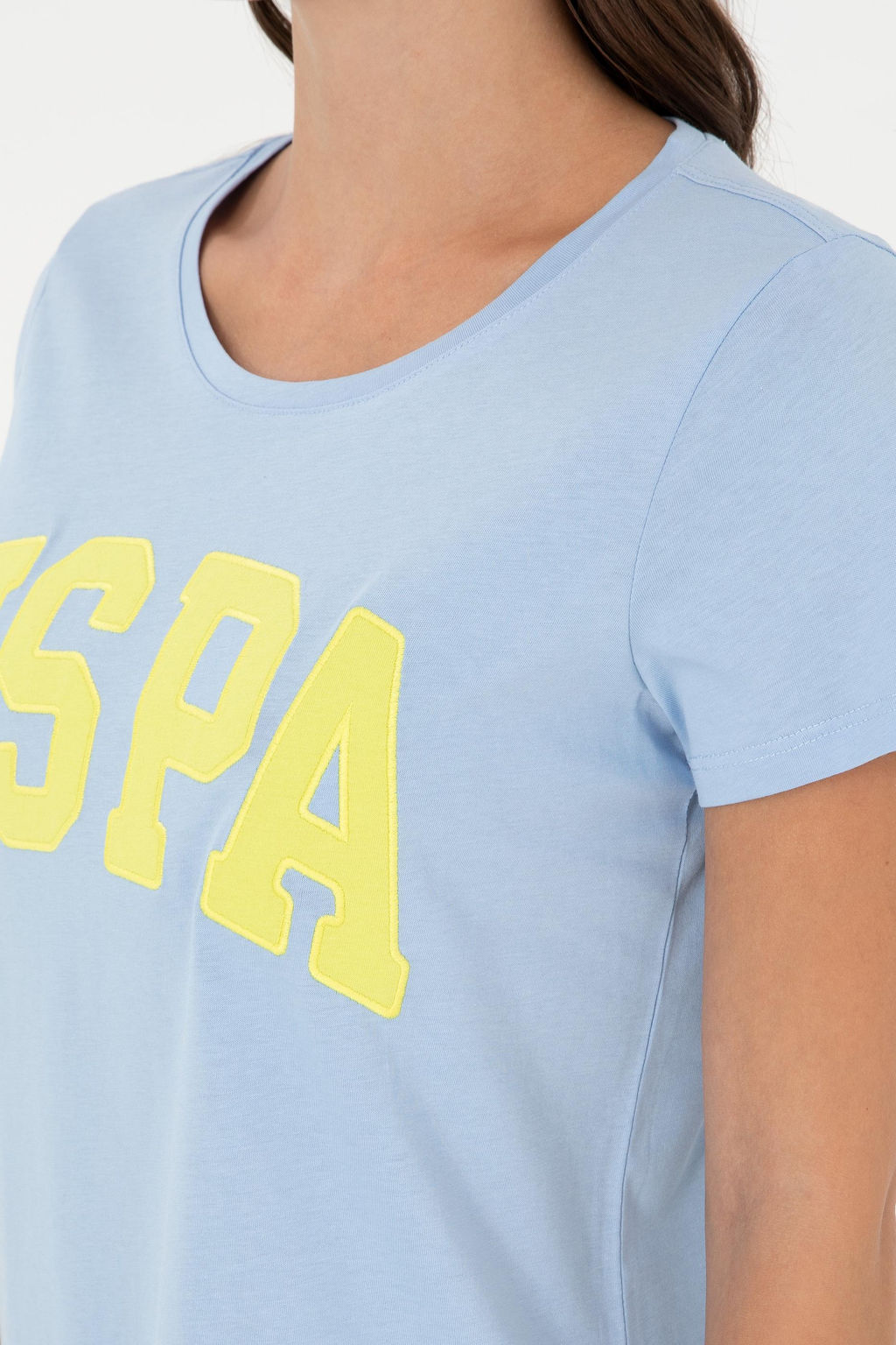 Женщина светло -голубая базовая скидка на сюрприз в корзине - U.s. polo assn фото 7