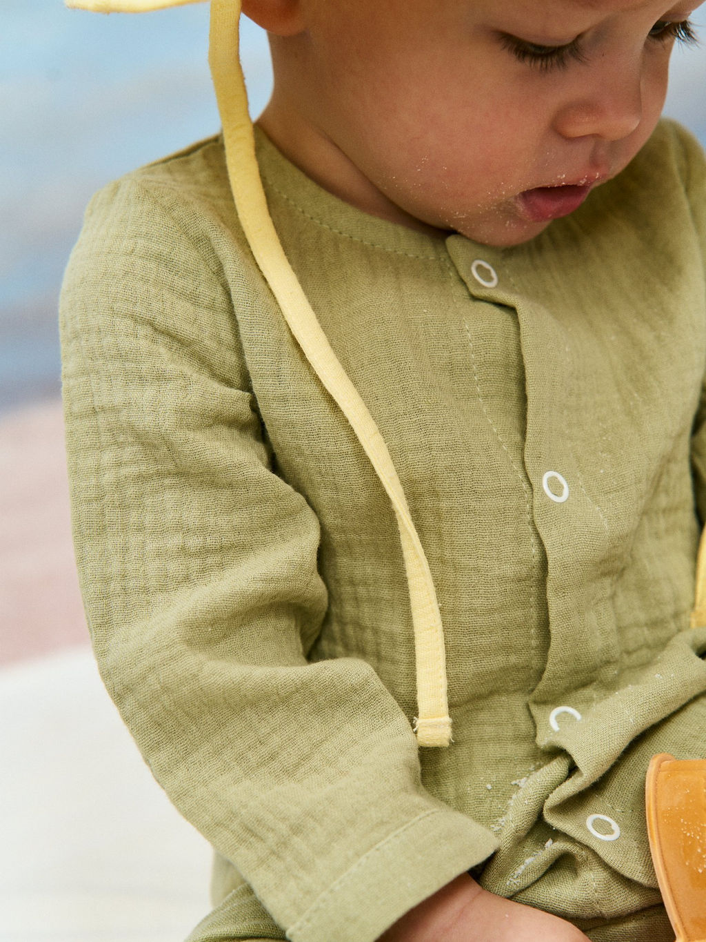 Ромпер муслиновый Шалфей 0+ - Bungly фото 5