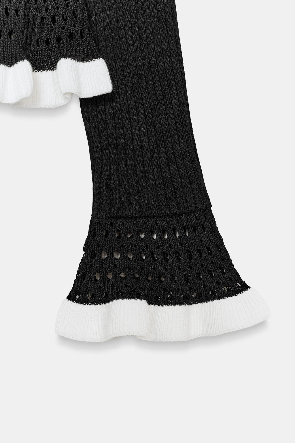 CONTRAST KNIT T-SHIRT - Zara фото 7