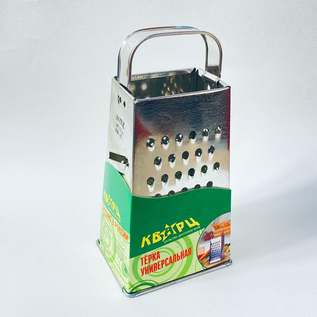 Терка универсальная КВАРЦ арт.К01.000.02 в уп. из белой жести 0,25-0,28мм 11х8,5х22