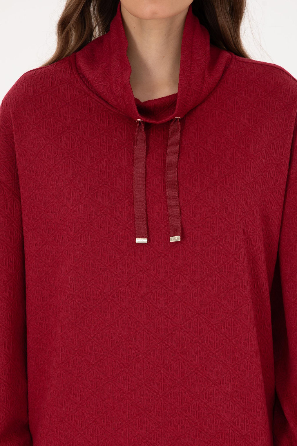Kad_n Bordo Sweatshirt - U.s. polo assn фото 6