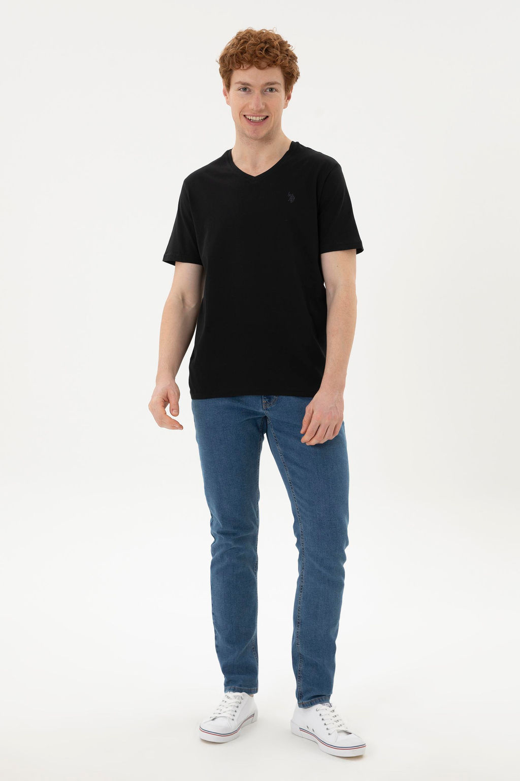 Мужская черная базовая футболка Неожиданная скидка в корзине - U.s. polo assn фото 4