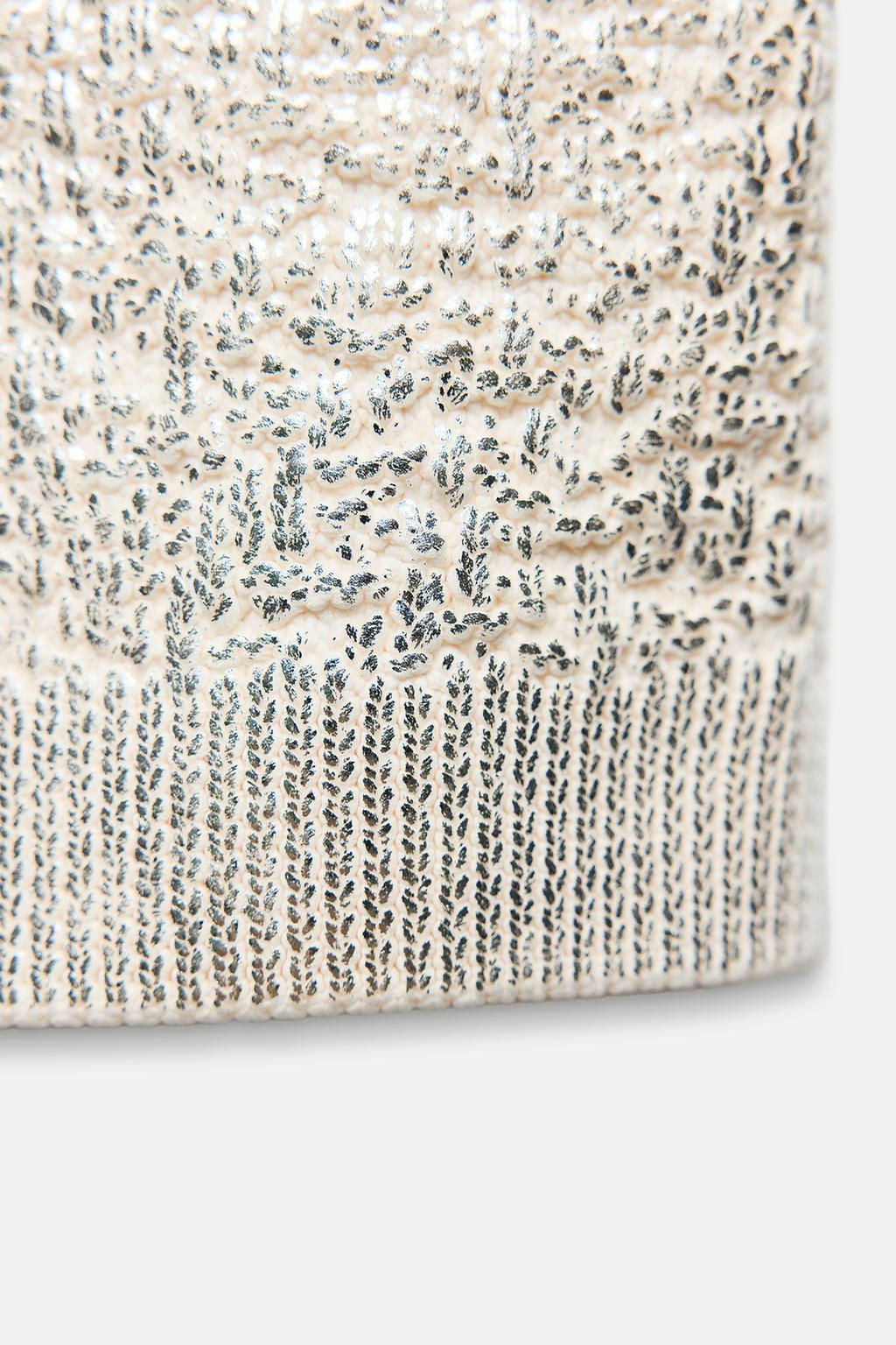 FOIL KNIT SWEATER - Zara фото 7