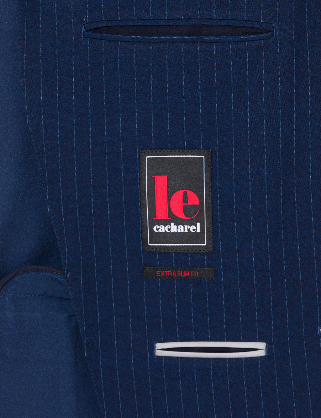 Темно-синий Ex. Полосатый костюм приталенного кроя - Cacharel фото 14