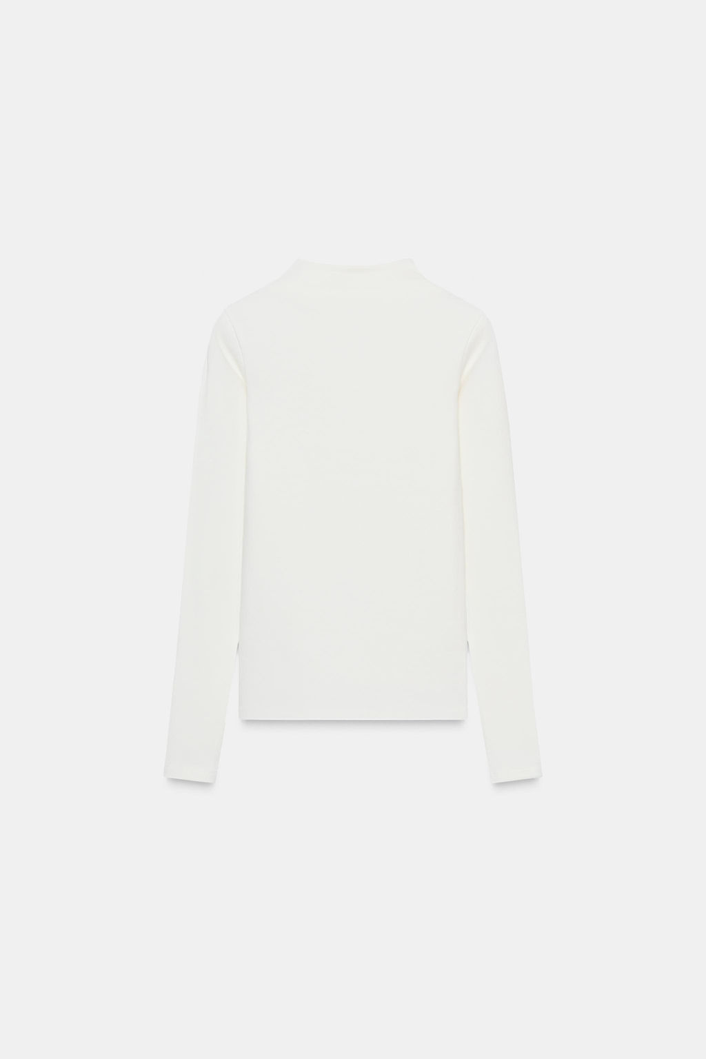 CAMISETA CUELLO ALTO / Blanco roto