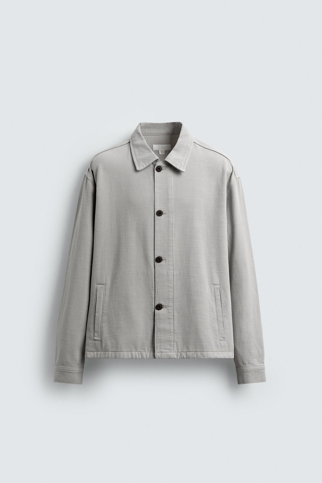 HERRINGBONE BOXY FIT OVERSHIRT - Zara фото 7