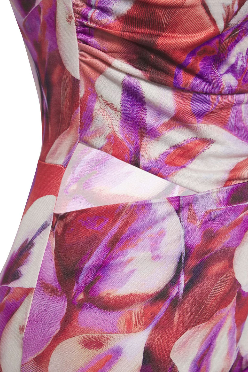 Trendyolmilla Limited Edition Bask?l? Degaje Yaka Cut Out Detayl? Ask?l? Esnek Maxi Orme Elbise TWOSS25EL00478  фото 5