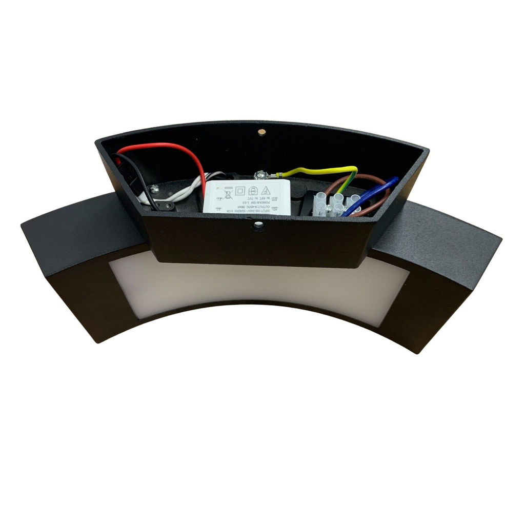 ULU-S72A-14W/4000K IP65 BLACK Светильник светодиодный уличный. Архитектурный накладной. Белый свет (4000K). Корпус черный. TM Uniel