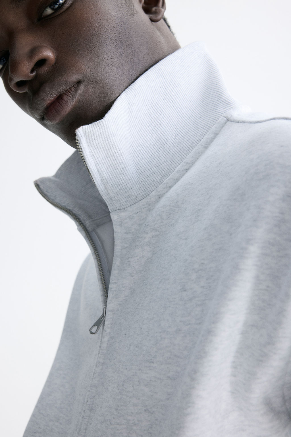Chaqueta sudadera boxy con cremallera Loose Fit - H&m фото 5
