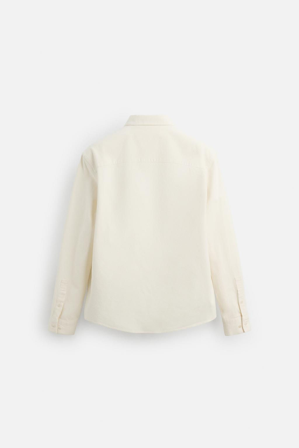 BRUSHED COTTON SHIRT - Zara фото 8