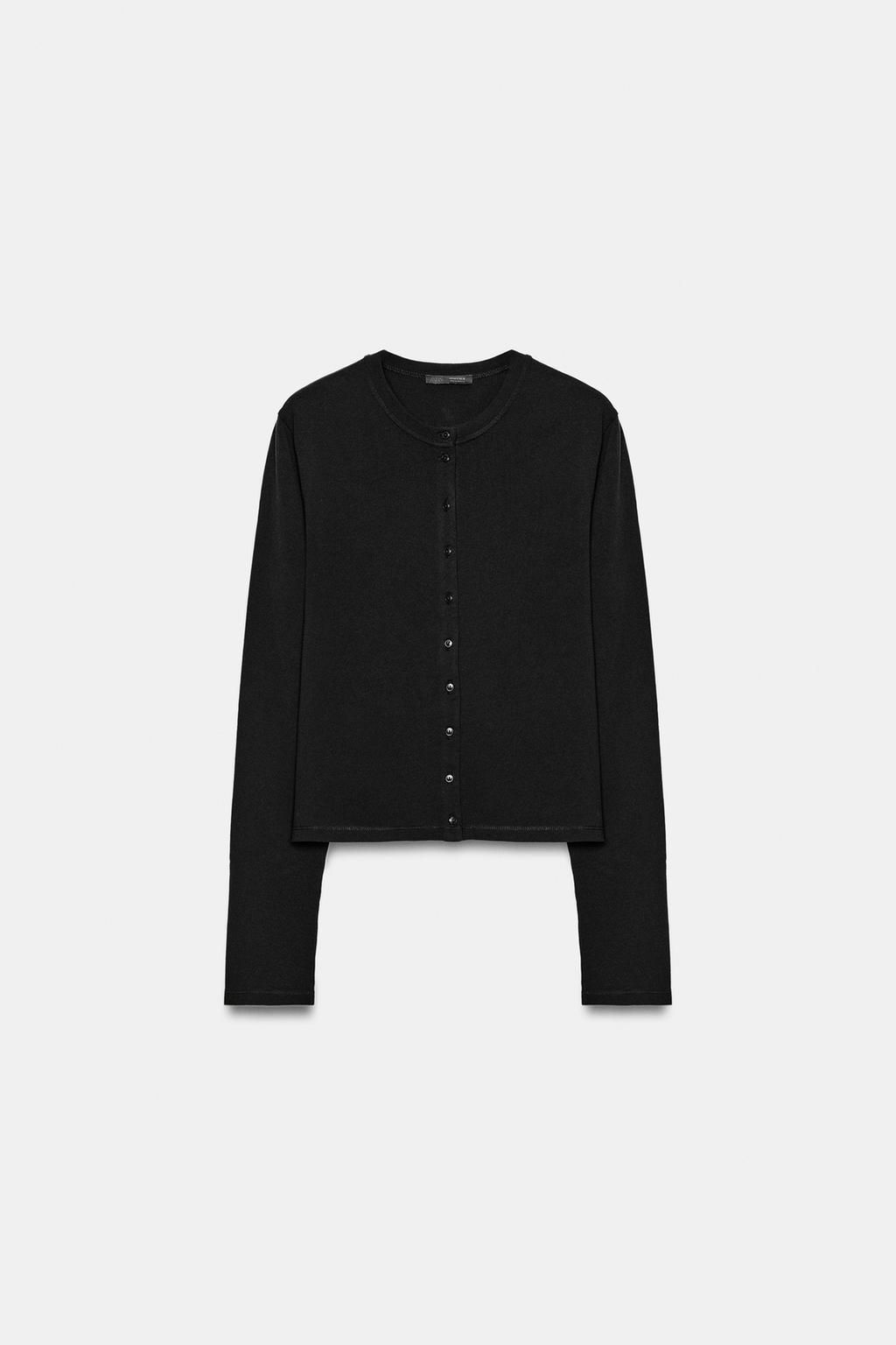 100% COTTON BUTTON-UP T-SHIRT - Zara фото 21