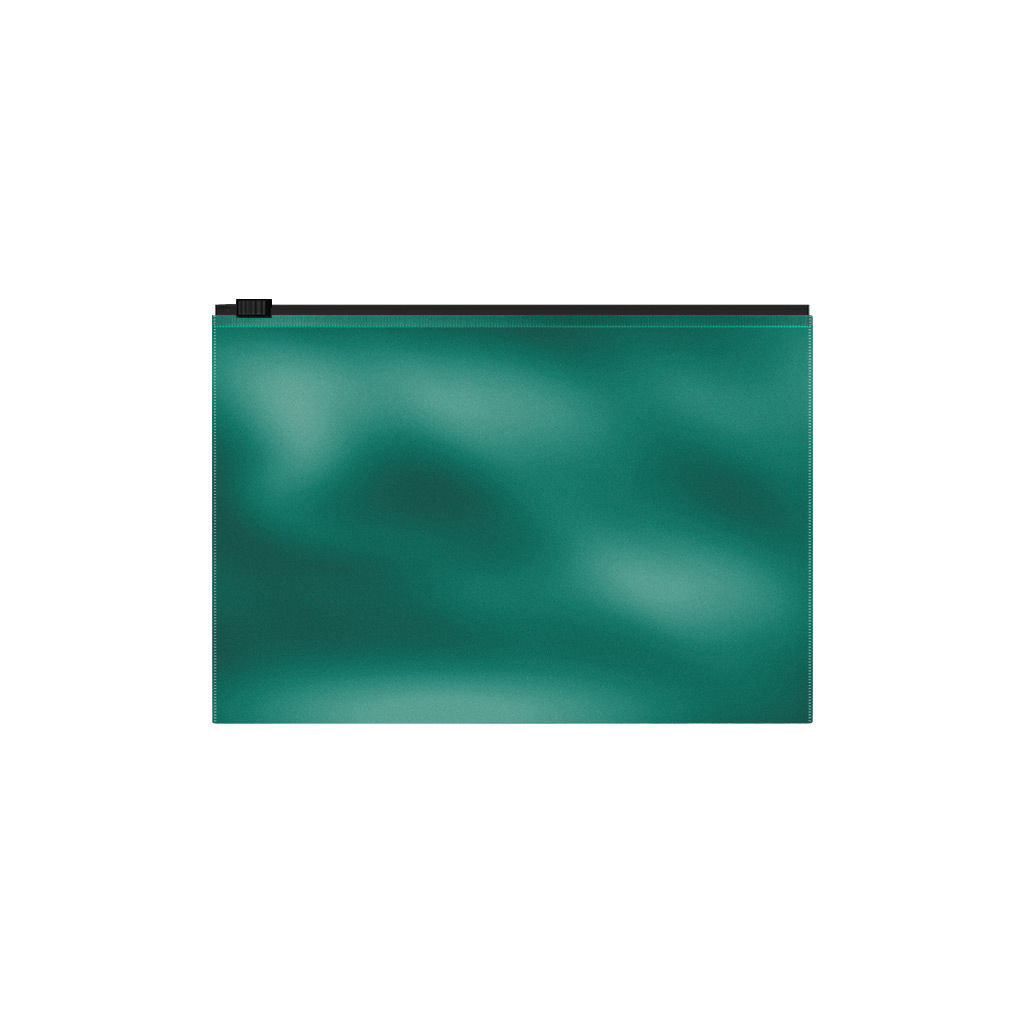 АКЦИЯ Цена за 12 шт. Zip-пакет пластиковый ErichKrause® Glossy Ice Metallic, B5, непрозрачный, бирюзовый (в пакете по 12 шт.)