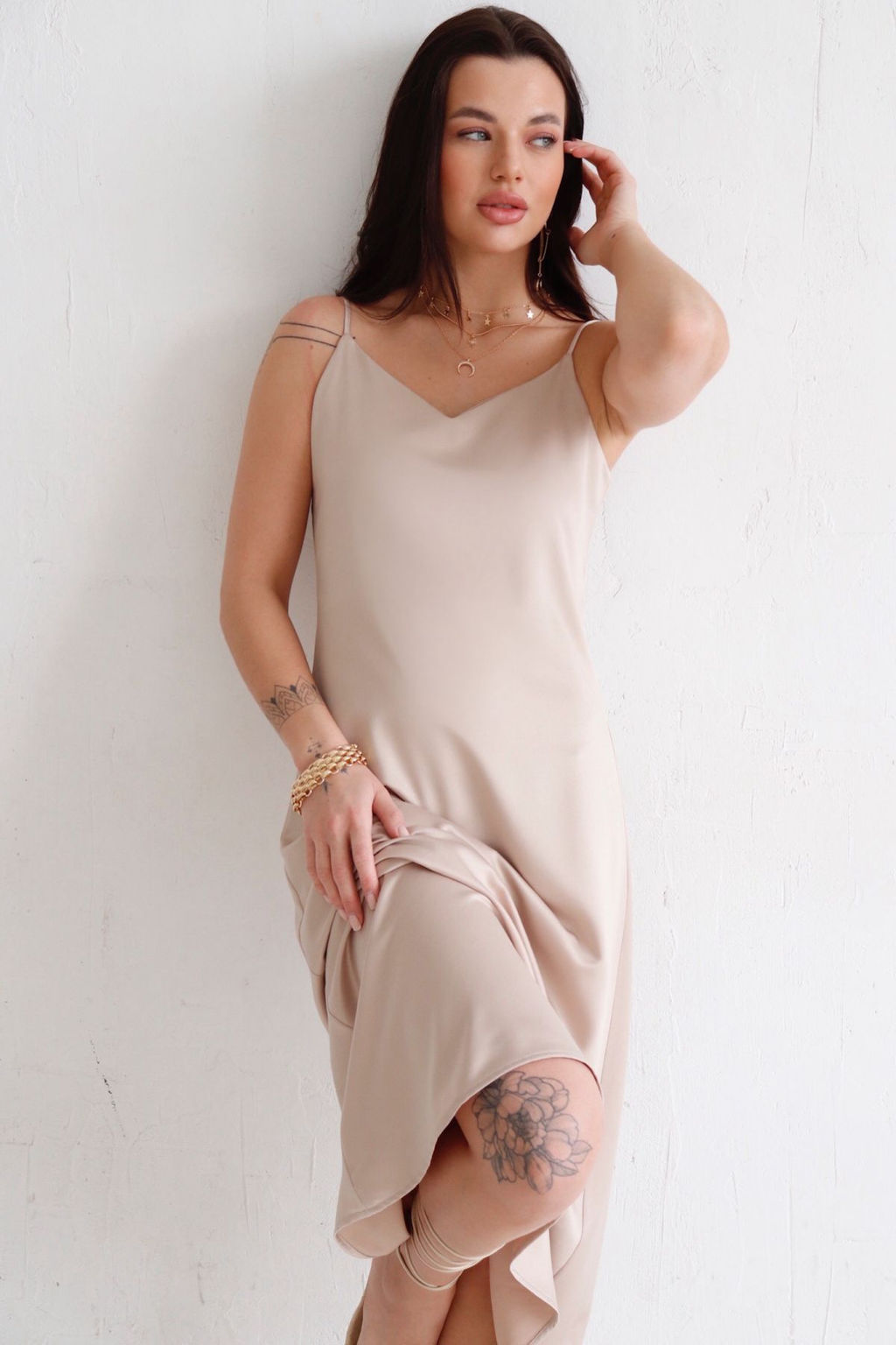 12607 Платье-комбинация кремовое - Martichelli фото 2