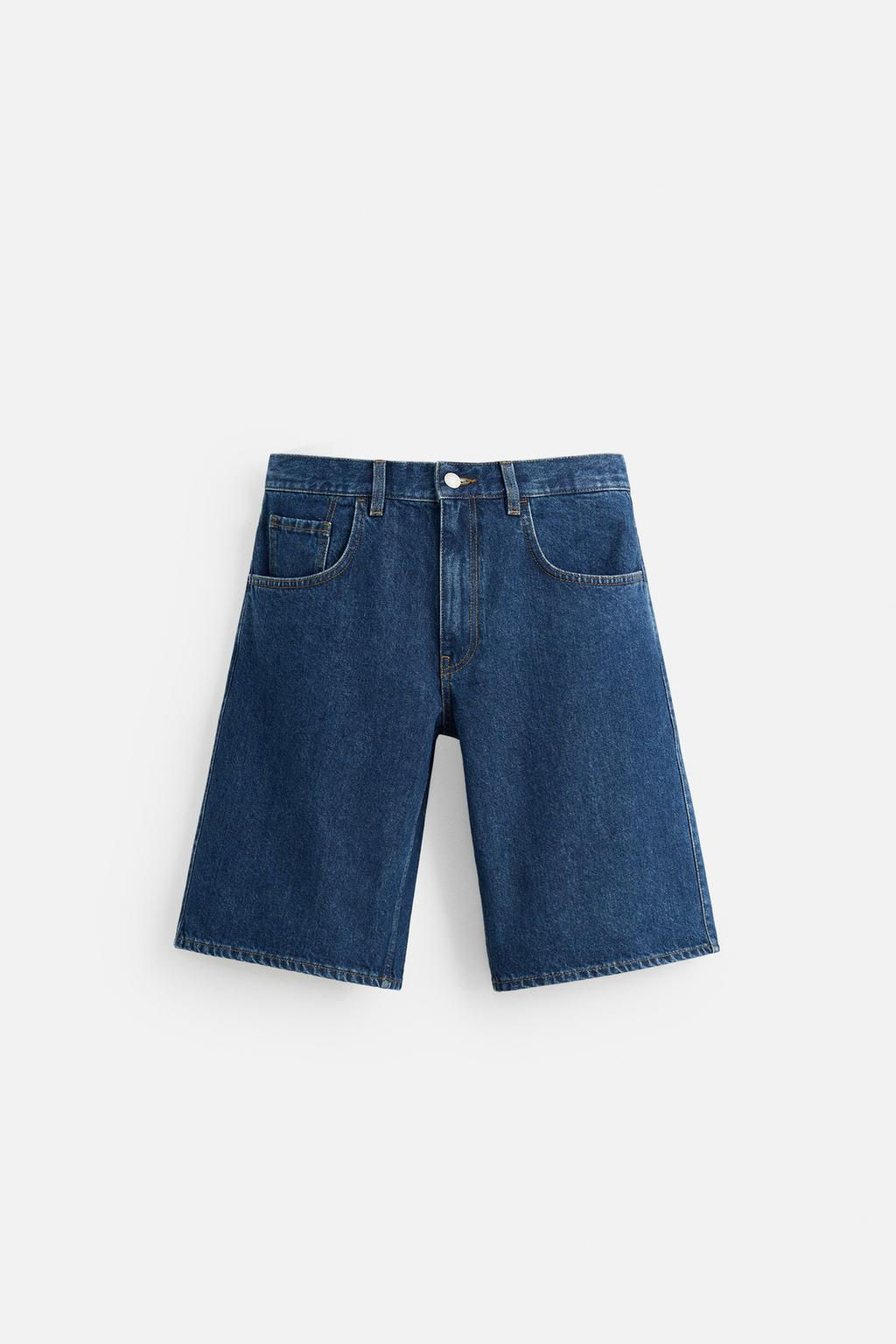 BAGGY FIT DENIM BERMUDA SHORTS - Zara фото 6
