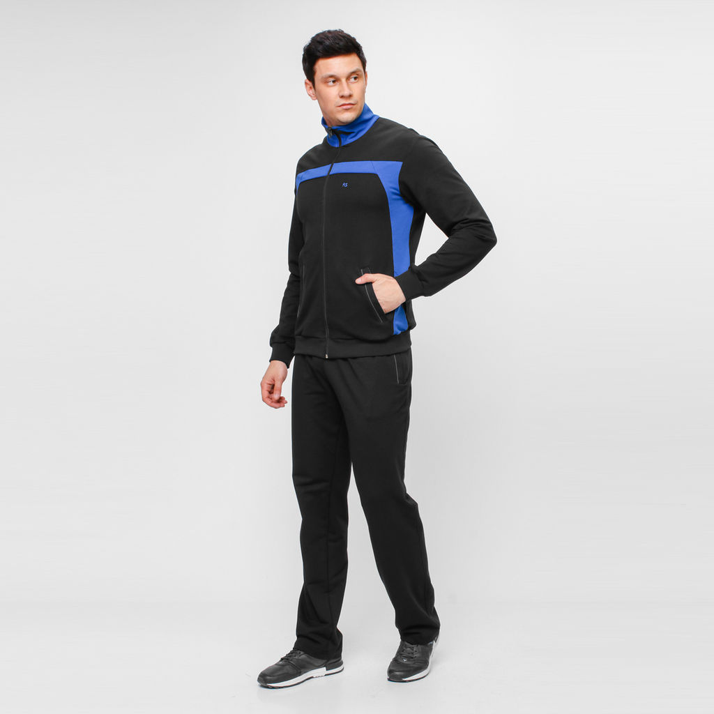 RODOS Спортивный костюм мужской весна/лето М-187 Синий/Меланж  фото 54