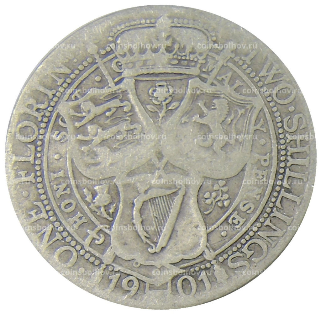 1 флорин 1901 года Великобритания