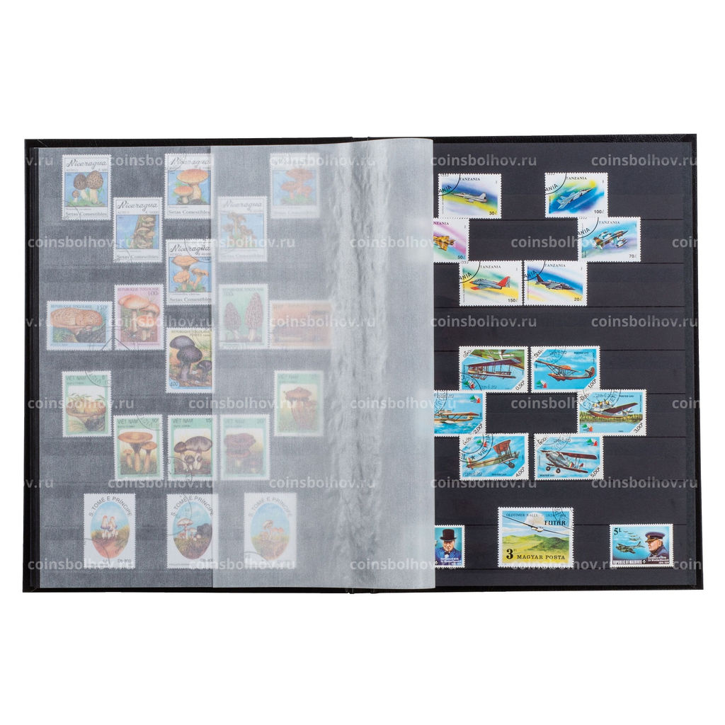 Альбом для марок на 32 страницы Stockbook BASIC S32 Черный LEUCHTTURM 332685