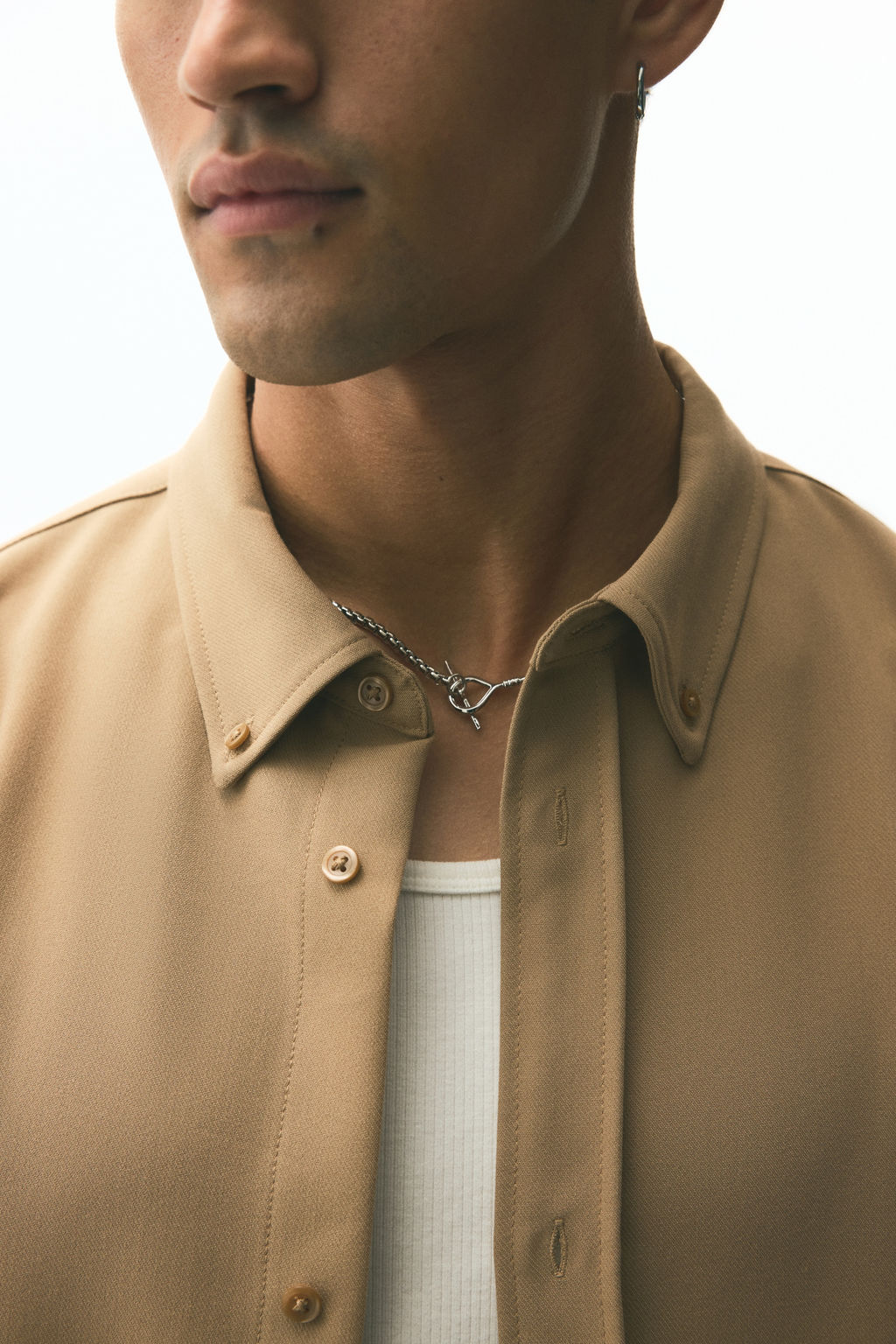Camisa de sarga Relaxed Fit - H&m фото 4