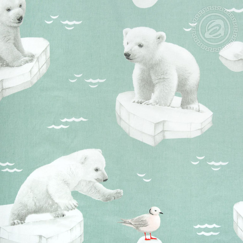 Постельное белье Снежок (поплин детский) 1,5 сп./Пододеяльник: 1 шт. - 215*145; Простыня: 1 шт. - 214*150; Наволочка: 2 шт. - 70*70; Поплин детский - Артпостель фото 3