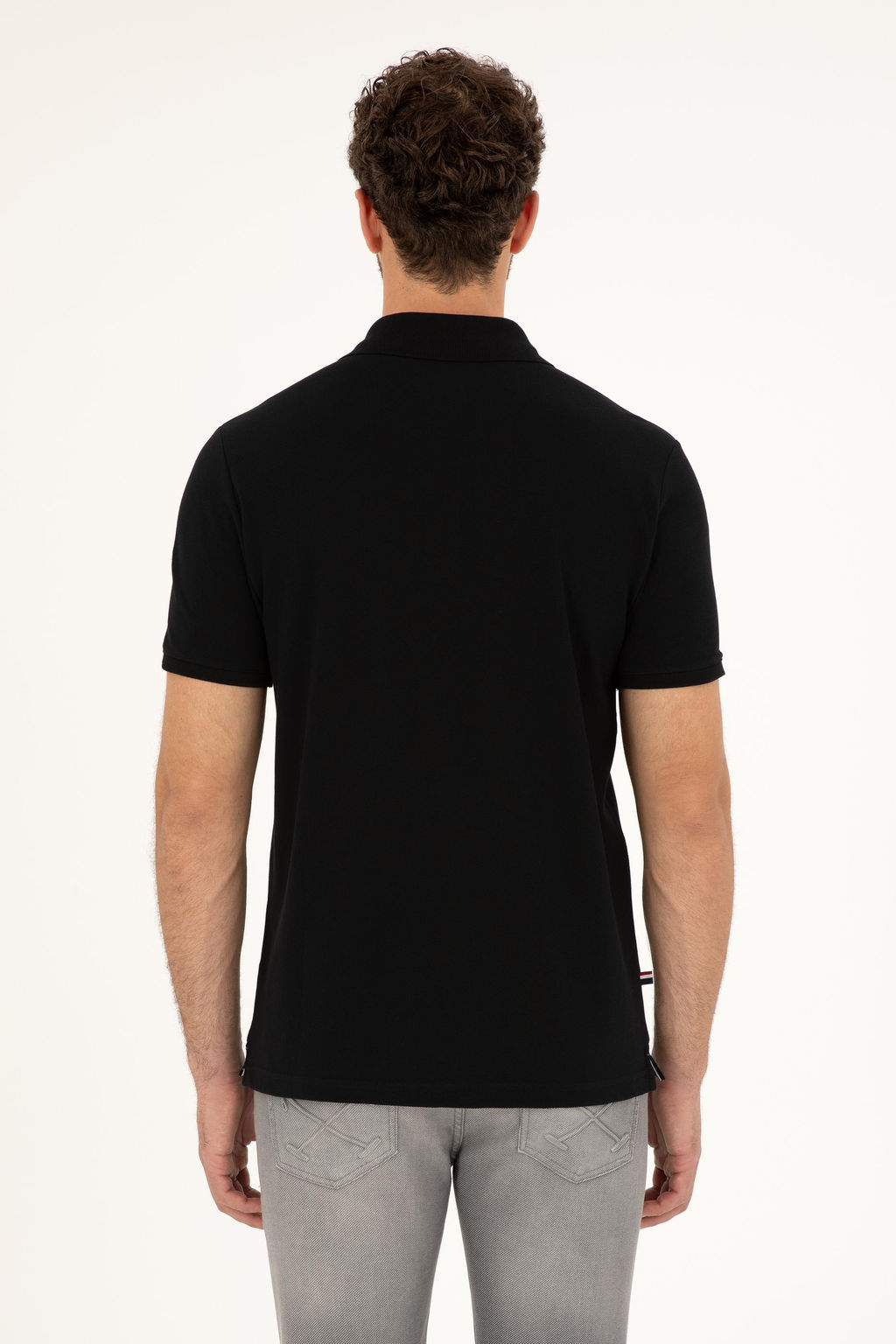 U. S. Polo Assn / Мужская черная базовая футболка - U.s. polo assn фото 5
