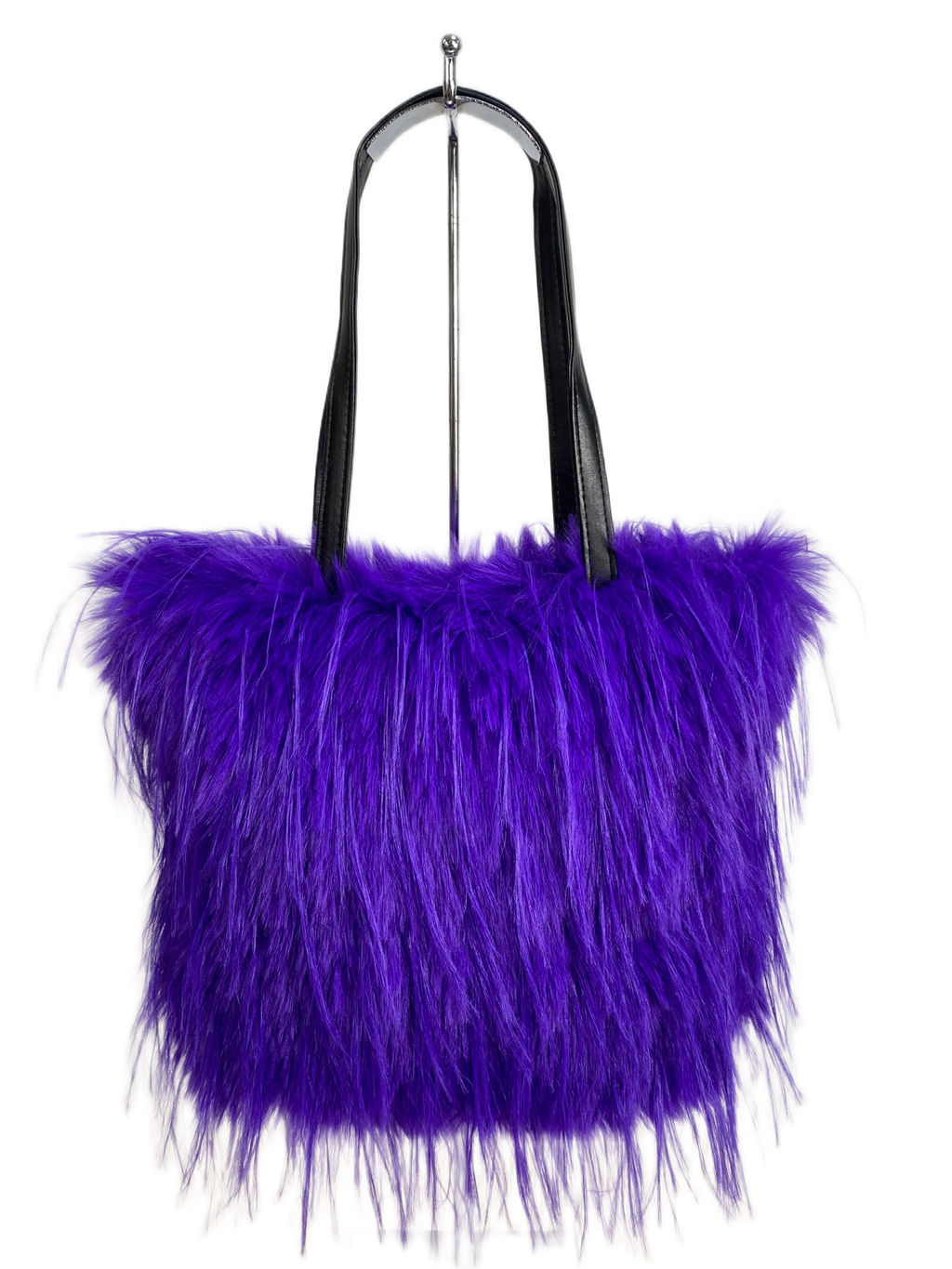 Женская сумка из искусственного меха, цвет фиолетовый - Greta фото 2