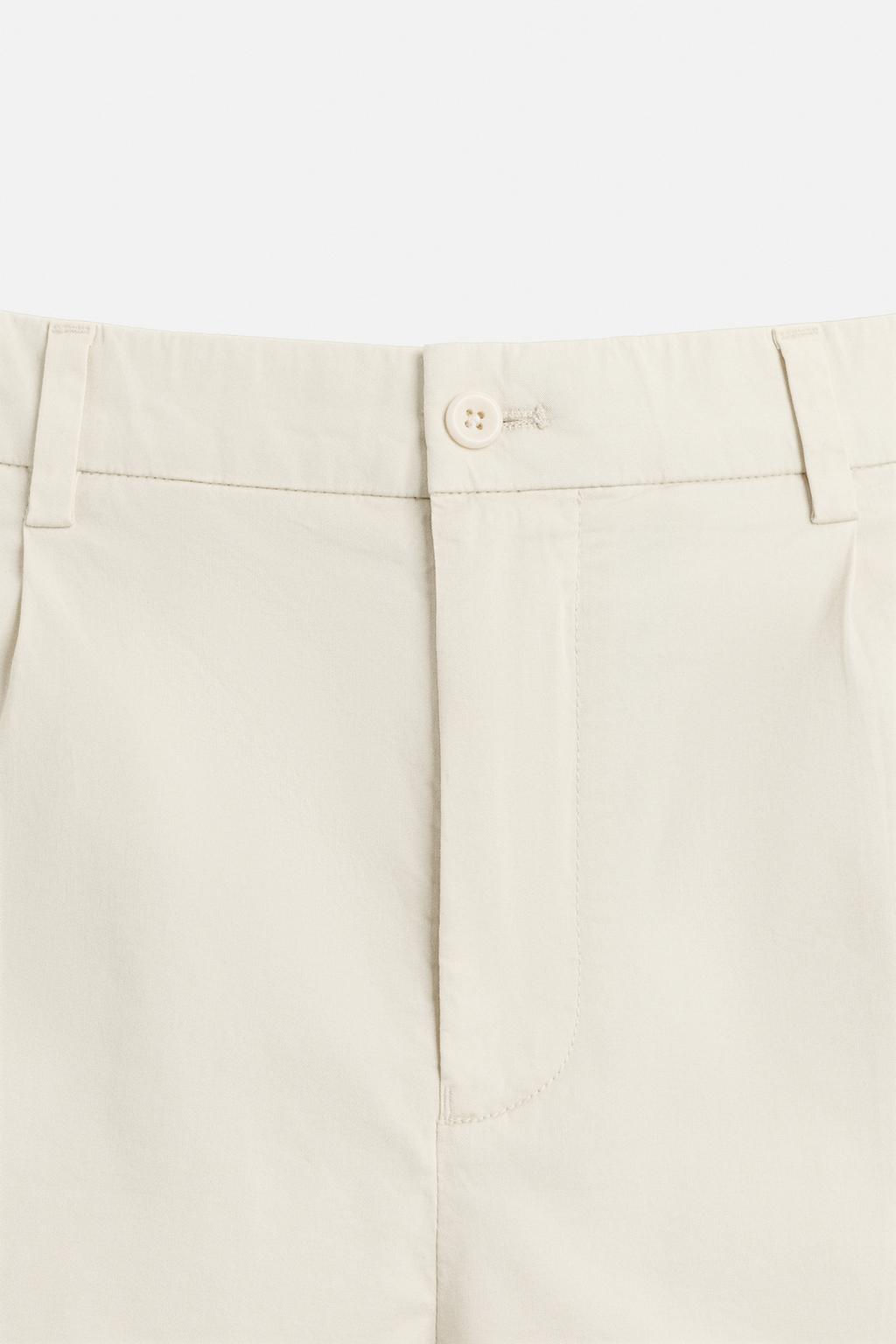 PLEATED REGULAR FIT BERMUDA SHORTS - Zara фото 27