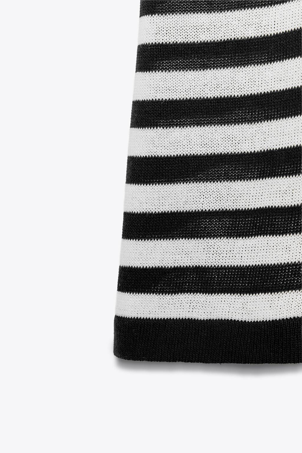 OVERSIZED KNIT SHORT SLEEVE TOP - Zara фото 9