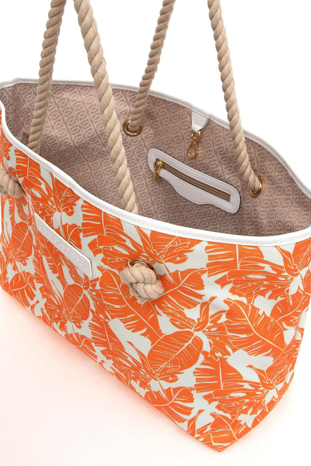 U. S. Polo Assn / Женская оранжевая пляжная сумка - U.s. polo assn фото 5