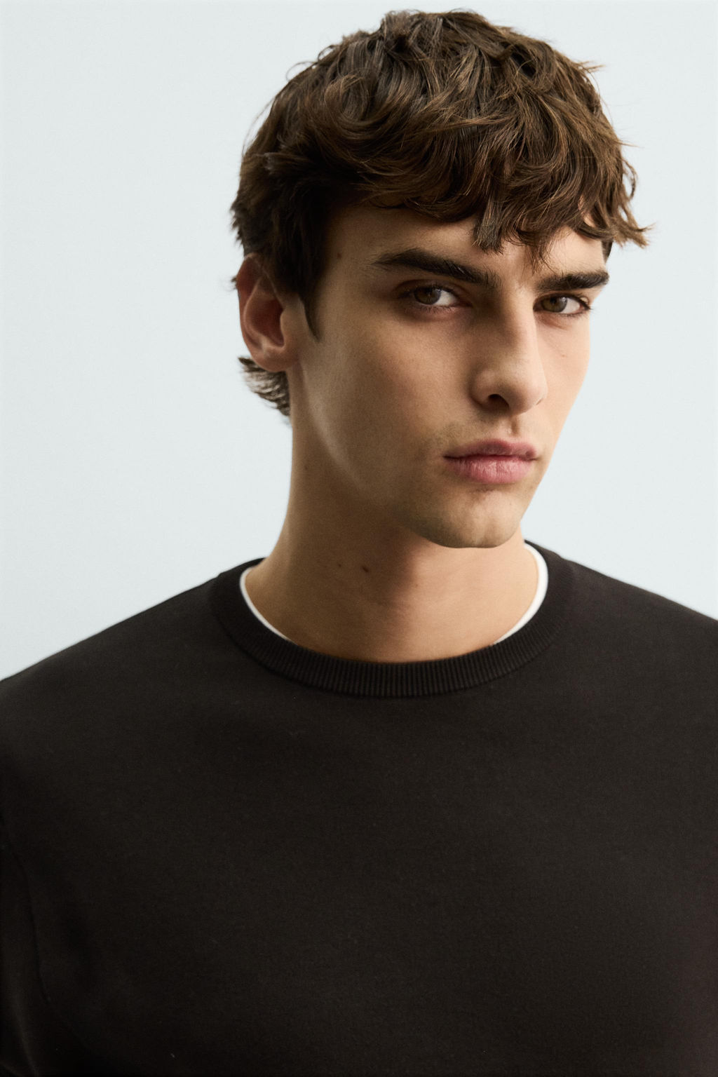 JERSEY REGULAR FIT ALGOD?N / Marr?n oscuro