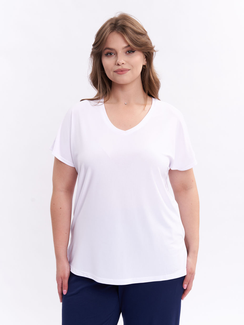 Футболка из холодного трикотажа ZFU00107WHT02